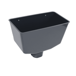 Black Aquaflow Plastic Hopper Square To Round