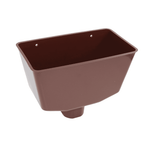 brown Aquaflow Plastic Hopper Square To Round
