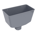 Grey Aquaflow Plastic Hopper Square To Round