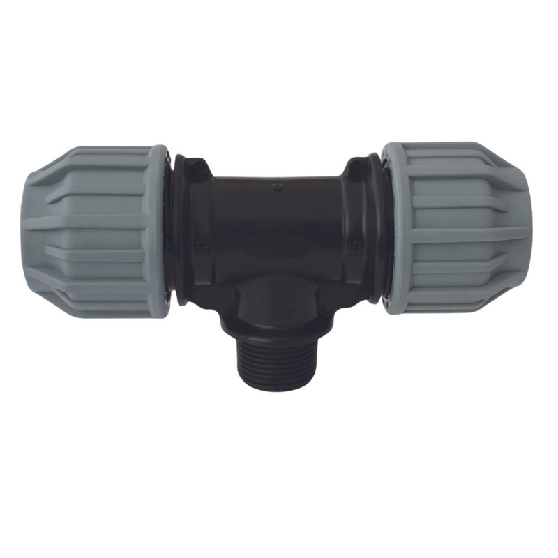 Aquaflow K-Blue Threaded Male Tee 25mm x 1/2in