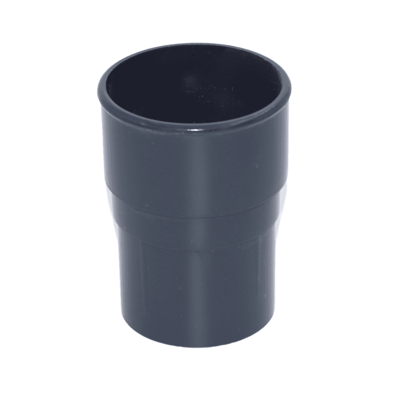 Grey Aquaflow Round Plastic Downpipe Socket