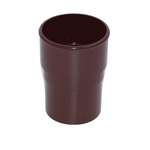 Brown Aquaflow Round Plastic Downpipe Socket