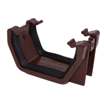Brown Aquaflow 114mm Square Gutter Union Bracket