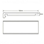 Aquacel 9mm x 150mm Fascia Board Drawing