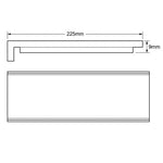 Aquacel 9mm x 225mm Fascia Board drawing