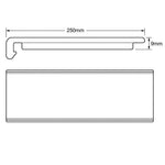 Aquacel 9mm x 250mm Fascia Board drawing