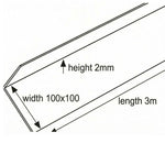 Aquacel uPVC Rigid Angle Trim drawing 100x100