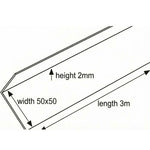 Aquacel uPVC Rigid Angle Trim drawing 50x50