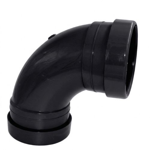 Aquaflow 110mm 135° Double Socket Bend Black