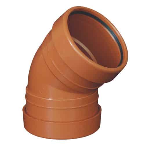 Aquaflow 110mm 45° Double Socket Bend