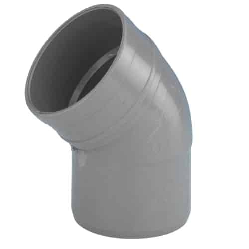 Aquaflow 110mm Pipe Single Socket Bend 135°
