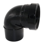 Aquaflow 110mm Single socket bend 90° Black