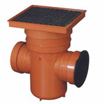 Aquaflow 110mm Square Top Back Inlet Roddable Gully
