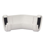 Aquaflow 112mm Half Round Gutter Angle 150° white