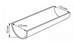 Aquaflow 112mm Half Round Plastic Gutter drawing (2)