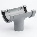 Aquaflow 120mm Deep Flow Half Round Gutter Running Outlet
