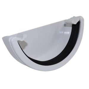 Aquaflow 112mm Half Round Gutter External Stop End