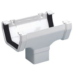 Aquaflow 114mm Square Running Outlet Gutter White