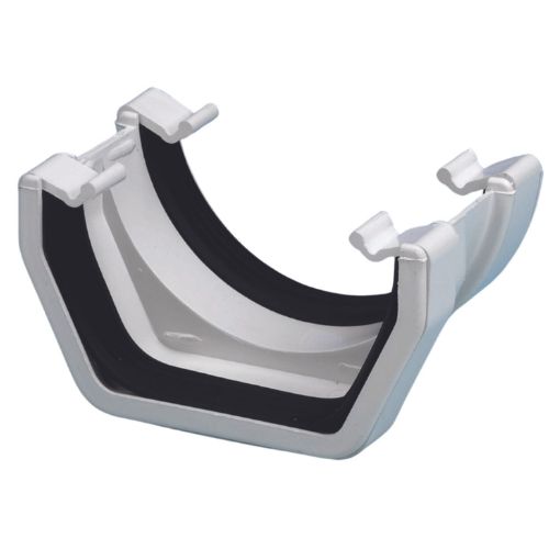Aquaflow 114mm Square To Round Gutter Adaptor wHITE
