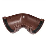 Aquaflow 120mm Half Round Deep Flow Gutter Angle 90° Brown