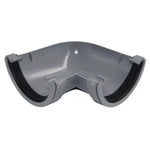 Aquaflow 120mm Half Round Deep Flow Gutter Angle 90° white Grey L