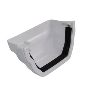 Aquaflow 125mm Krown Ogee Gutter External Stop End