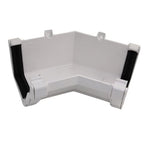 Aquaflow 130mm Internal 135° Ogee Gutter Angle White