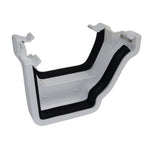 Aquaflow 130mm Right Hand Ogee Square Gutter Adaptor White