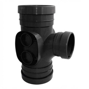 Aquaflow 160mm-110mm Double Socket Reducer Tee 92.5°