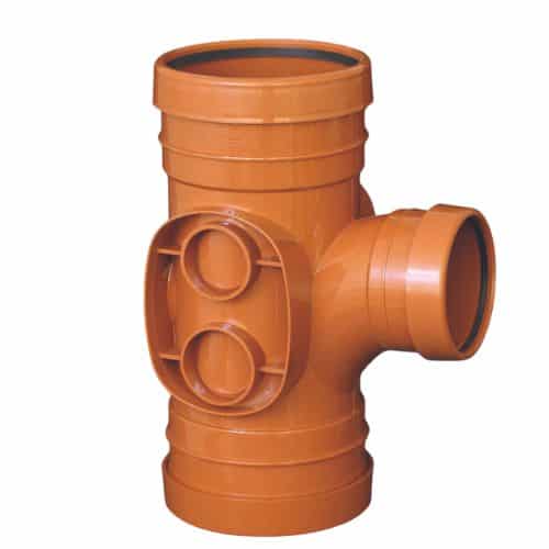 Aquaflow 160mm 45° Triple Socket Reducer Branch