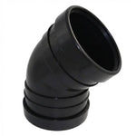 Aquaflow 160mm Double Socket Bend 135° black