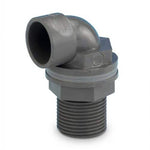 Aquaflow 21.5mm Bent Compression Tank Connector Grey