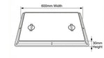 Aquaflow 24x18 Galvanised Manhole Cover & Frame drawing