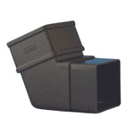 Aquaflow 65mm Square Cast Iron Effect Downpipe Offset Bend 112°