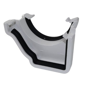Aquaflow Left Hand Adaptor 130mm Klassic Ogee to 112mm Half Round Gutter