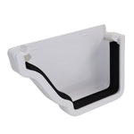 Aquaflow Left Hand Klassic 130mm External Ogee Stop End White