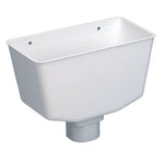 Aquaflow Plastic Hopper Square To Round White