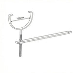 Aquaflow Round Steel Deep High Rise and Fall Bracket