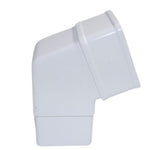 Aquaflow Square 112.5° Offset Bend Downpipe White