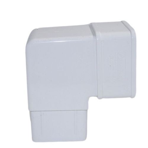 Aquaflow Square 92.5° Offset Bend Downpipe White