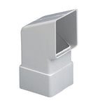 Aquaflow Square Downpipe Shoe White