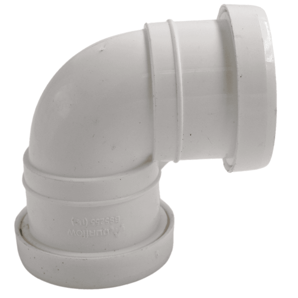 Aquaflow 32mm Push Fit Knuckle Bend 90° - installed