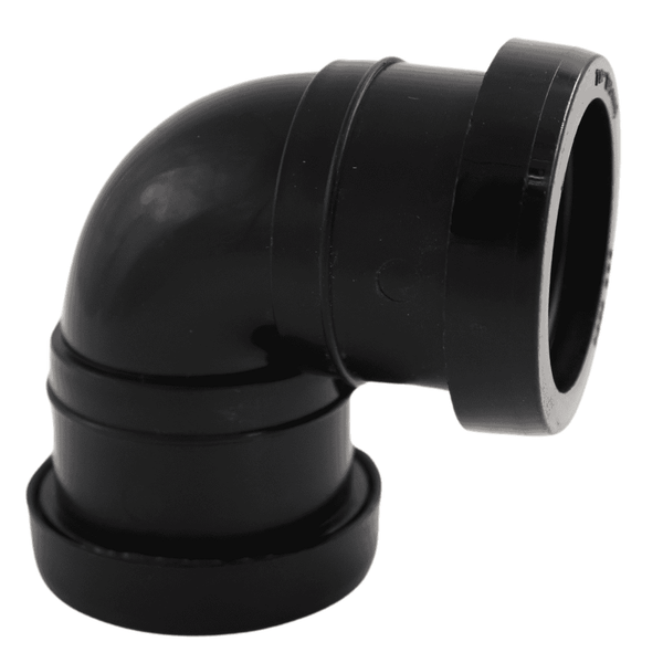 Aquaflow 40mm Push Fit Knuckle Bend 90° - installed