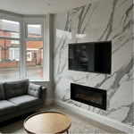 Carrera Marble White Grey Veined | 10mm X 1m X 2.4m