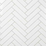 Chevron White Wall Panel