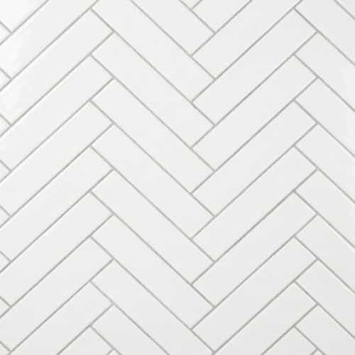 Chevron White Wall Panel