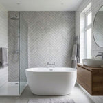 Chevron Grey Wall Panel 250mm x 2.6m x 8mm (Pack of 4)