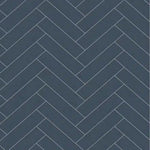 Matt Navy Chevron Wall Panel 250mm x 2.6m x 8mm (Pack of 4)
