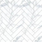 Matt White & Grey Veined Effect Chevron Wall Panel 250mm x 2.6m x 8mm (Pack of 4)