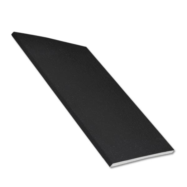 Black Woodgrain Flat Soffit Board
